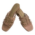 Nordstrom  Signature Leandra Knotted Slide Sandal pink color size 9 Photo 4