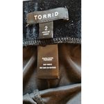 Torrid Black velvet culotte pants Size 2 Photo 4