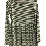 FLAMINGO URBAN, Green & Ivory striped dress, Sz L Size L Photo 0