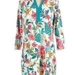 Lands End Swim Dress Rash Guard Tunic Cover Up V Photo 0