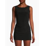 Norma Kamali Sleeveless Pickleball Mini Dress Black Sz XL/42 NWT Bodysuit Slinky Photo 3