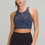 Lululemon wunder train long line bra in leopard camo blue multi Photo 0