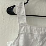 Madewell  White Embroidered Tank Mini Linen Dress Pockets Eyelet 2 Photo 6