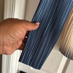 ZARA Blue and Cream Pleated Shirt Photo 3