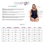 Cover Girl White Gold Chain Print One Piece Swimsuit Plus Size 16 1X Photo 3