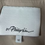 3.1 Phillip Lim ‎ Button Front Tie Waist Midi Skirt Khaki Pleated Sz 12 Photo 6