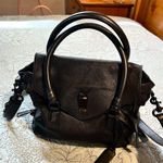 JOY GRYSON Nyla Black Supple Pebbled Leather Purse/Satchel/Crossbody Bag Photo 1