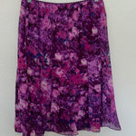 Connected Apparel  purple pink skirt‎ women size medium boho vintage floral girly Photo 0