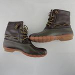 Seven7  Boots Womens 9 Rubber Duck Boots Faux Leather Sheepskin Lining Photo 9