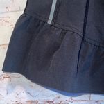 Athleta Athlete tennis skirt 8 black reflective shorts mini elastic waist pockets Photo 2
