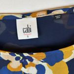 CAbi Lydia Floral Print 3/4 Sleeve Blouse Top Navy Blue Women's Small 3426 Photo 2