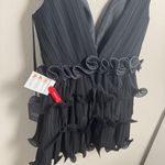 Mac Duggal Ieena for ‎ Size 8  Pleated Tiered Ruffle Cocktail Mini Dress NEW Photo 3