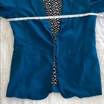 Skies Are Blue  Collarless Blazer 3/4 Sleeve Blue Sz XS Photo 5