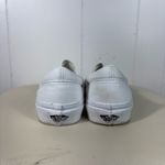 Vans Solid White Classic Slip On Low Top Casual Sneakers Canvas M5.5/W7 Retro Photo 4