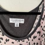 Live Love Lounge Karen Neuburger Size Large Pink Gray Leopard Soft Sleep Tank Photo 3