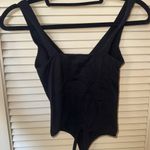 Black Thong Bodysuit Size M Photo 2