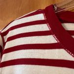Pacific&Co LAUREN JEANS  Lauren Ralph Lauren Top White Red Stripe Long Sleeve Shirt 2X Photo 7