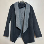 NWT Dictionary Women’s Jacket Sweater Cardigan Open Gray Polyester‎ Size Large Photo 0