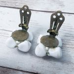 Vintage Clip On Earrings White Photo 7