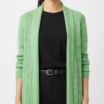 Ralph Lauren Green Knit Open Front Long Sleeve Duster Cardigan Sweater M Size M Photo 0