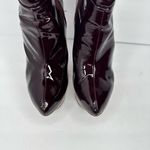 Jeffrey Campbell RARE Womens Icy Dark Wine Clear Booties Boots Wedges size 6.5 Photo 3
