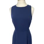 Babaton Aritzia Silky Sleeveless Maxi Midi Dress Cut Out Back Navy Blue Womens 8 Photo 2