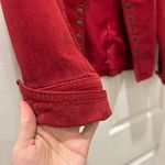 Live a Little Red Leather Jacket Photo 3