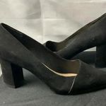 Michael Shannon MICHAEL BY  WO SIZE 11 BLACK SUEDE SLIP ON CLOSED TOE PUMP Photo 1