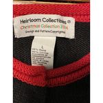 Heirloom Collectibles Peeking Santa’s Women's Ugly Christmas Sweater SZ L EUC Black Size L Photo 9