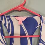 Lilly Pulitzer  Blue and white flowy racer back tank top size small! Photo 1