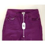 Jaclyn Smith Mid Rise Tapered Legs Purple Jeans 14 Colored Ankle Casual 90s Photo 3