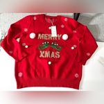 NICE❤️CHRISTMAS sweater 🎄🎄🎄 Red Size XL Photo 6