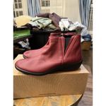 Arcopedico Ardales Lytech Ankle Boot Women Vegan Leather‎ Cherry Size 42 US 10 Red Photo 3
