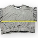 DKNY Cropped Sweater Womens XL Gray Short Sleeve Cozy Loungewear Minimalist Photo 2