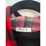 Blooming Jelly Black And Plaid Woman’s Hoodie Size XL Photo 3