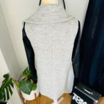 EXPRESS Shawl Collar Faux Leather Sleeve Zip Coat, Size Small, Gray/Black, NWOT Photo 7