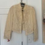 Gorgeous 🥰 ⭐️ Vintage Cassidy Wool Bolero Style Jacket 4 Cream/Yellow Yellow Photo 0