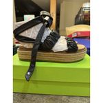 Sam Edelman Womens Black Kerin Tie Ankle Platform Leather Espadrille Shoes 7 Photo 8