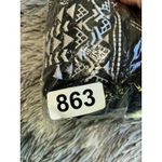 Ava & Viv  Halter Swim Top Womens 16 Bikini Black‎ White Tribal Padded Photo 6