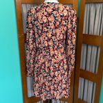 Wild Fable  Floral Long Sleeve Dress - Black and Orange Photo 8
