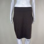 Susana Monaco Susana‎ Monaco Deep Chocolate Lycra Knit Mini Skirt Photo 2