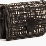 Jason Wu  Orbit Crossbody Clutch Sling Bag in BLACK LEATHER & CANVAS Photo 1