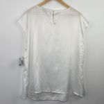 Kasper  White V-Neck Keyhole Blouse Women Size XS Photo 3