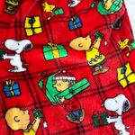Christmas Fleece Peanuts Snoopy Pajama Pants Women Size Large Red Photo 3