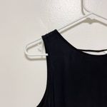 Parker 100% Silk Sleeveless Backless Black Cream Blouse Photo 3