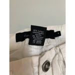 Calvin Klein Jeans  Relaxed White Capri Pants Lightweight Summer Casual Womens Photo 6