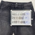 No Boundaries  Jrs Size 15 Jeans Super High Rise Straight Leg Split Hem Baggy Photo 11