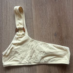 One shoulder bikini top Yellow Photo 0