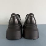 Michael Kors Shiloh Black Leather Chunky Lug Sole Platform Loafers Photo 6