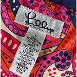 Lilly Pulitzer Navy Down Feather Puffer Vest w/ Pink Paisley Lining Photo 5